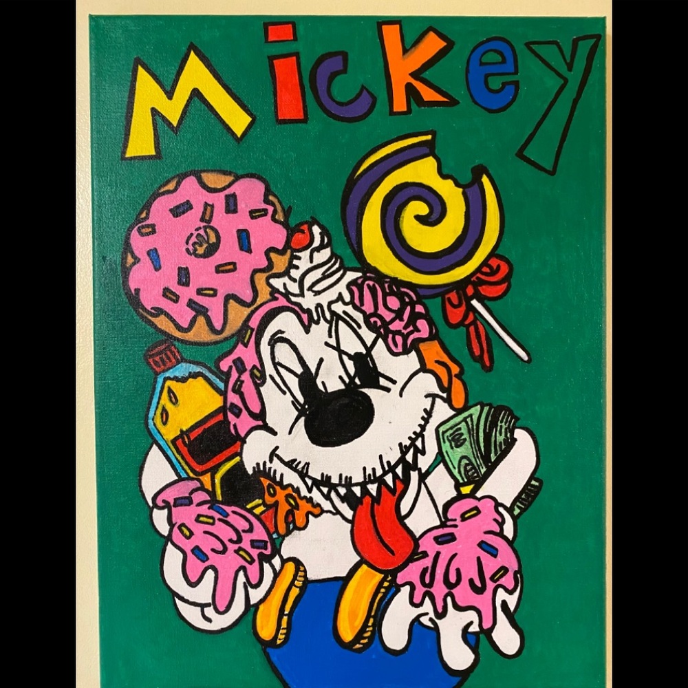 Tossed Mickey Mouse